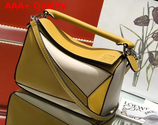 Loewe Puzzle Mini Bag Ochre Yellow Classic Calf Replica