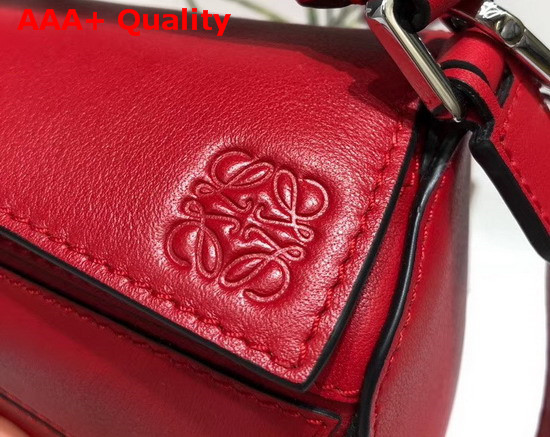 Loewe Puzzle Mini Bag Red Classic Calf Replica