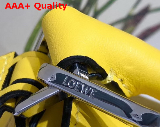 Loewe Puzzle Mini Bag Yellow Classic Calf Replica