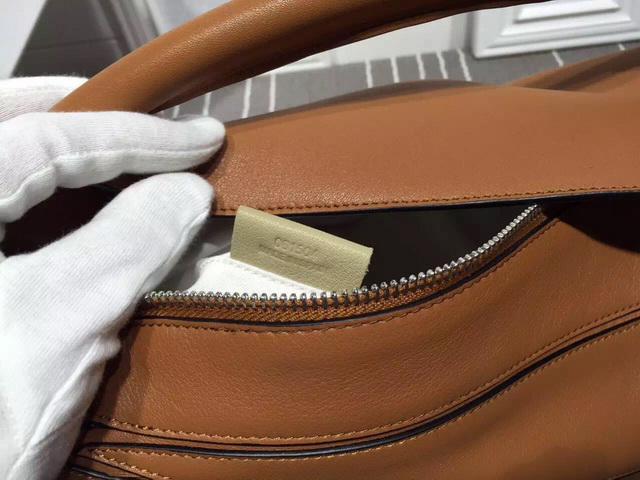 Loewe Puzzle Shoulder in Tan Calf Leather with Embossed Anagram for Sale