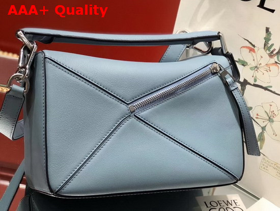 Loewe Puzzle Small Bag Light Blue Classic Calf Replica