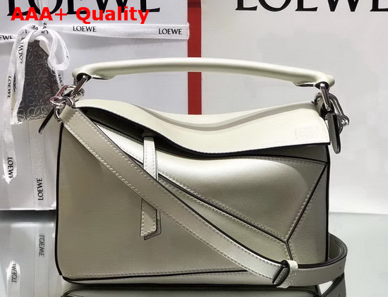 Loewe Puzzle Small Bag Light Green Pearlized Calf Replica