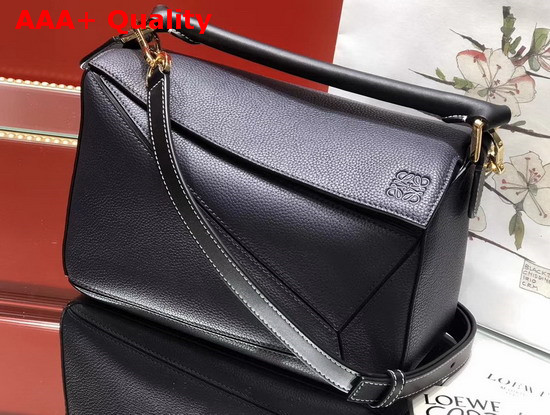 Loewe Puzzle Small Bag Midnight Blue Black Soft Grained Calf Replica