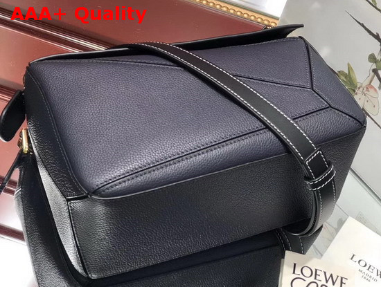 Loewe Puzzle Small Bag Midnight Blue Black Soft Grained Calf Replica