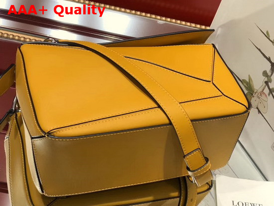 Loewe Puzzle Small Bag Yellow Classic Calf Replica