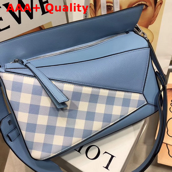 Loewe Puzzle Soft Blue Soft Grained Calf Replica