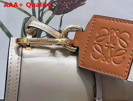 Loewe Small Barcelona Bag in Beige Boxcalf Replica