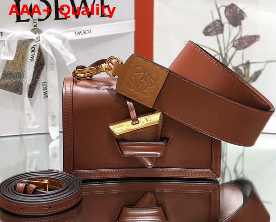 Loewe Small Barcelona Bag in Tan Boxcalf Replica