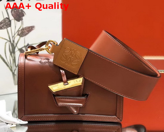 Loewe Small Barcelona Bag in Tan Boxcalf Replica