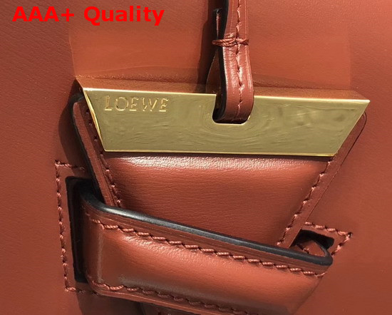 Loewe Small Barcelona Bag in Tan Boxcalf Replica