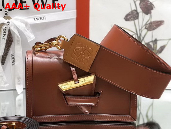 Loewe Small Barcelona Bag in Tan Boxcalf Replica