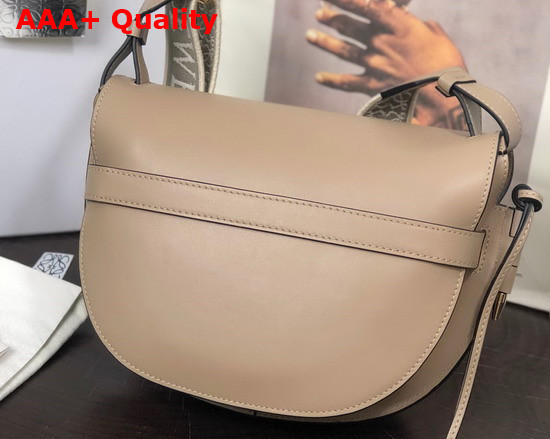 Loewe Small Gate Bag in Sand Soft Calfskin and Jacquard Replica