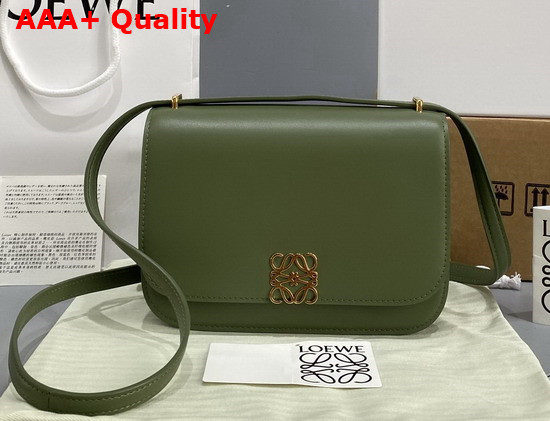 Loewe Small Goya Bag in Silk Calfskin Avocado Green Replica