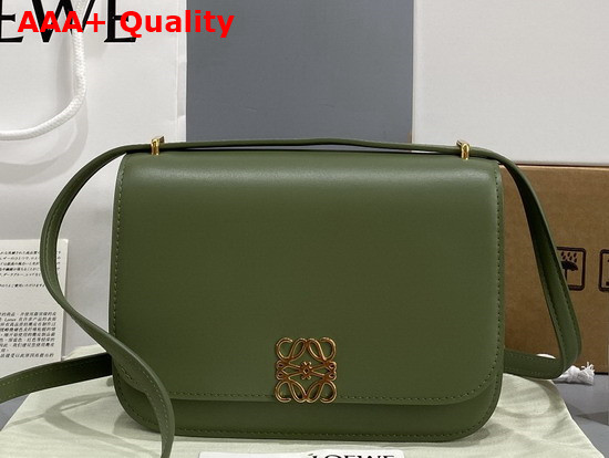 Loewe Small Goya Bag in Silk Calfskin Avocado Green Replica