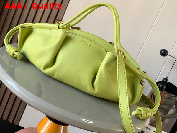 Loewe Small Paseo Bag in Light Green Shiny Nappa Calfskin Replica