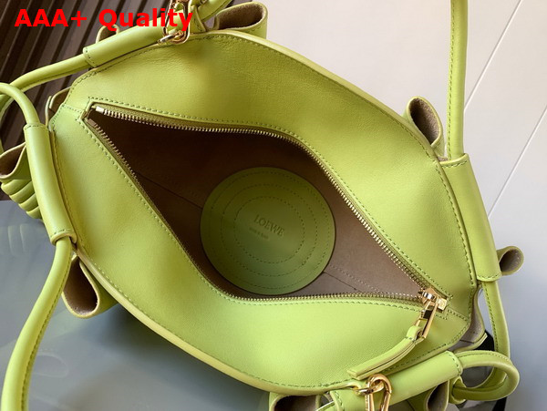 Loewe Small Paseo Bag in Light Green Shiny Nappa Calfskin Replica