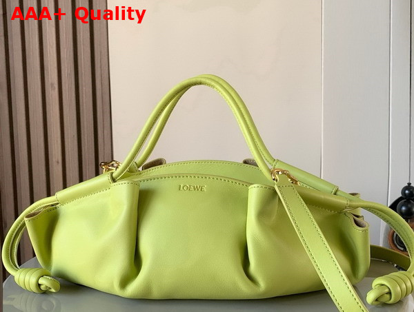 Loewe Small Paseo Bag in Light Green Shiny Nappa Calfskin Replica