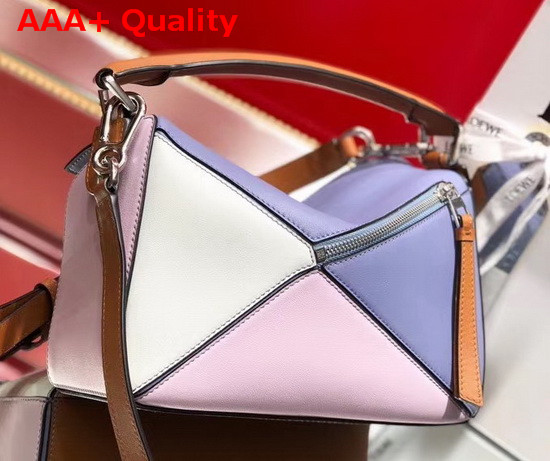 Loewe Small Puzzle Bag in Classic Calfskin Blueberry Kaolin Replica