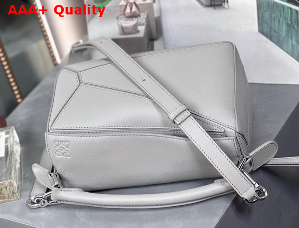 Loewe Small Puzzle Bag in Light Grey Classic Calfskin Replica