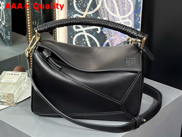 Loewe Small Puzzle Bag in Mellow Calfskin Black Replica