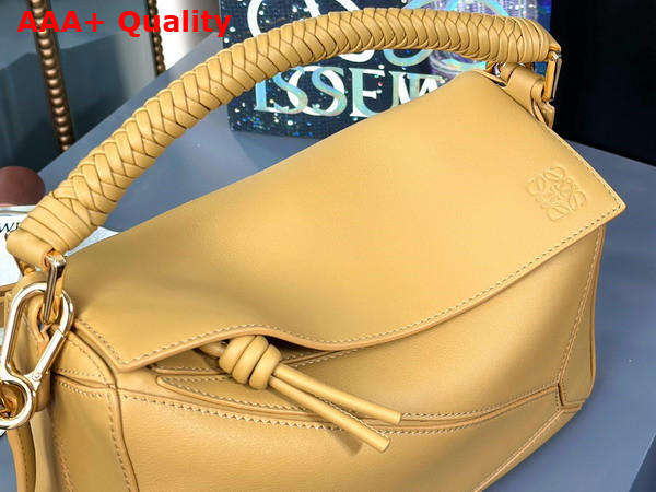 Loewe Small Puzzle Bag in Mellow Calfskin Sahara Replica