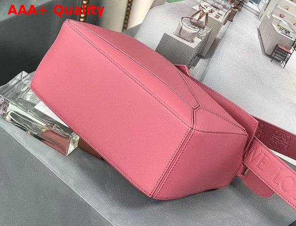 Loewe Small Puzzle Bag in Plumrose Satin Calfskin Replica