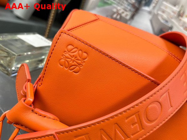 Loewe Small Puzzle Bag in Satin Calfskin Orange Replica