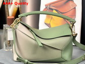 Loewe Small Puzzle Edge Bag in Degrade Nappa Calfskin Light Green Replica