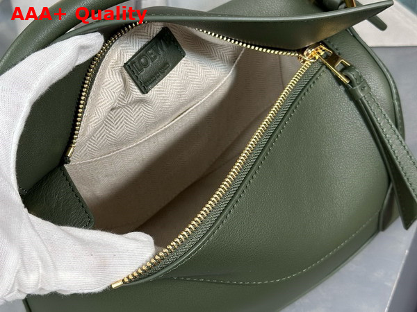 Loewe Small Puzzle Edge Bag in Vintage Khaki Classic Calfskin Replica