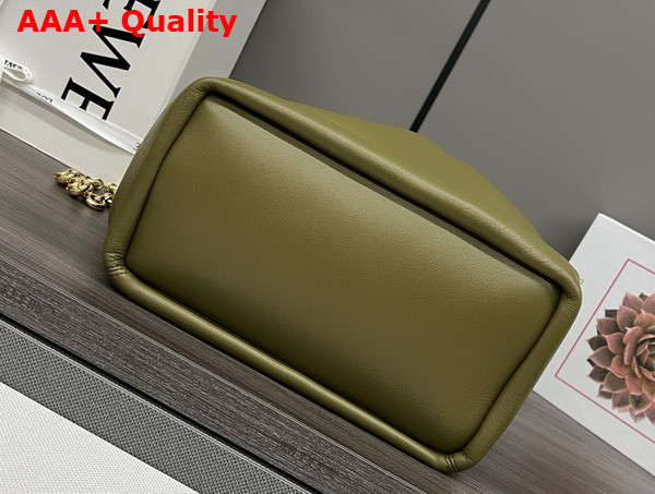 Loewe Small Squeeze Bag in Olive Nappa Lambskin Replica