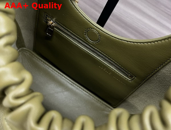 Loewe Small Squeeze Bag in Olive Nappa Lambskin Replica