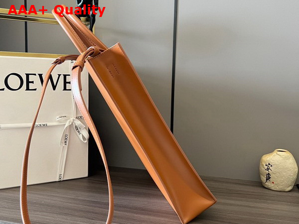 Loewe Standard A4 Tote in Tan Sleek Calfskin Replica