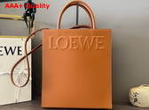 Loewe Standard A4 Tote in Tan Sleek Calfskin Replica