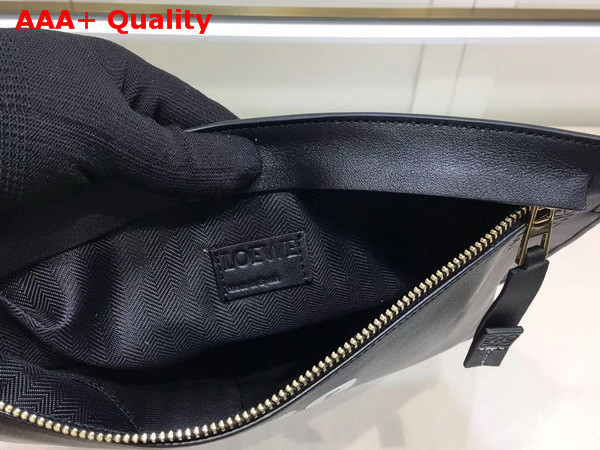 Loewe T Pouch See U Later Black Smooth Calf Leather Replica