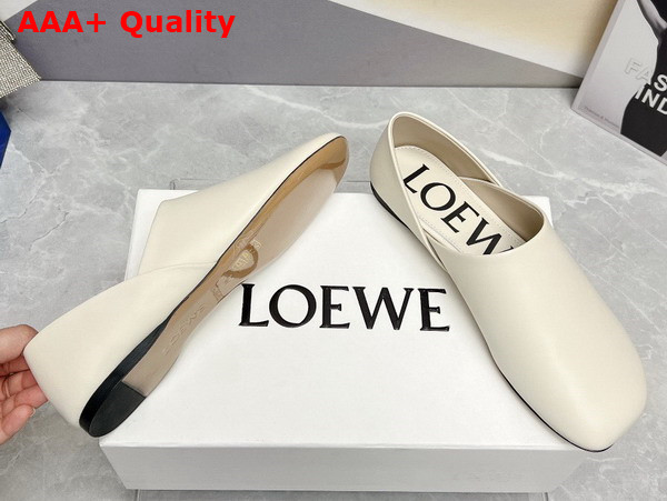 Loewe Toy Slipper in Oat Milk Goatskin Replica