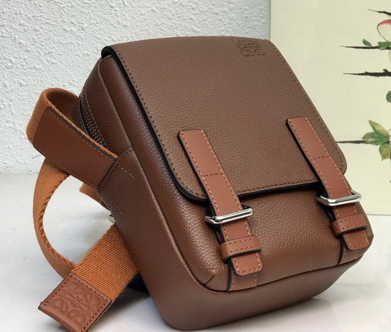 Loewe XS Military Crossbody in Cognac Soft Grained Calfskin Replica