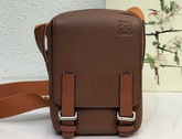 Loewe XS Military Crossbody in Cognac Soft Grained Calfskin Replica