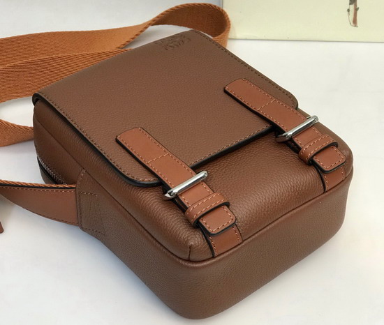 Loewe XS Military Crossbody in Cognac Soft Grained Calfskin Replica