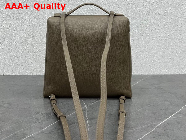 Loro Piana Extra Pocket Backpack in Elephant Grey Calfskin Replica