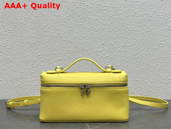 Loro Piana Extra Pocket L19 Pouch in Lemon Yellow Calfskin Replica