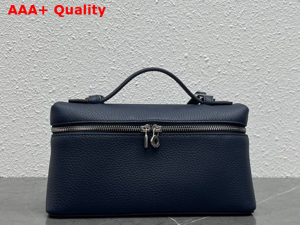 Loro Piana Extra Pocket L19 Pouch in Navy Blue Calfskin Replica