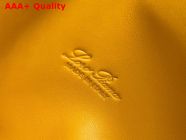 Loro Piana Extra Pocket Pouch L19 Lemon Yellow Ostrich Leather Replica