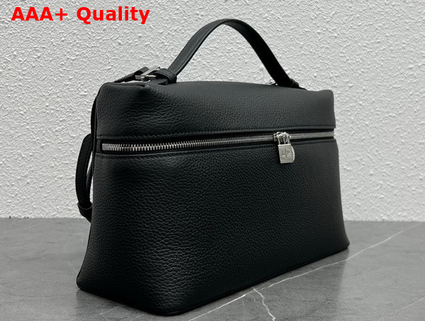 Loro Piana Extra Pocket Pouch L27 in Black Calfskin Replica