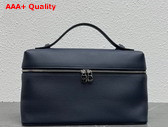 Loro Piana Extra Pocket Pouch L27 in Navy Blue Calfskin Replica