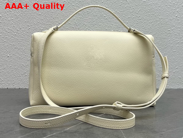 Loro Piana Extra Pocket Pouch L27 in White Calfskin Replica