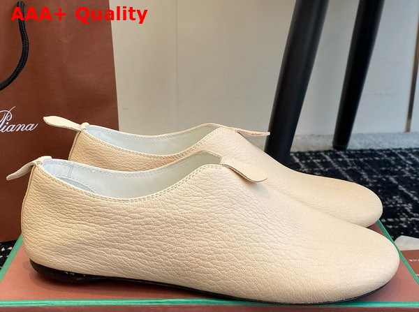 Loro Piana Floaty Flat Deerskin Cookie and Cream Replica