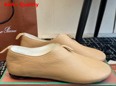 Loro Piana Floaty Flat in Beige Deerskin Replica