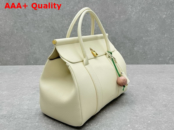 Loro Piana Loom Bag L32 Whisper White Grained Calfskin Replica