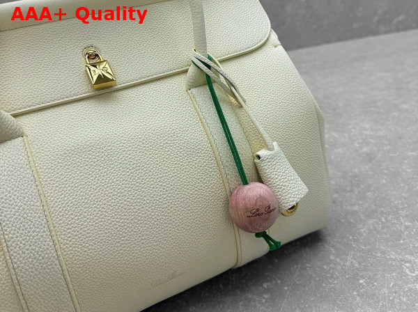 Loro Piana Loom Bag L32 Whisper White Grained Calfskin Replica