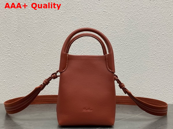 Loro Piana Micro Bale Bag in Deep Kummel Calfskin Replica